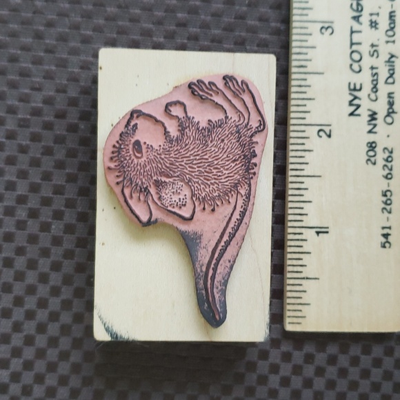 1998 House Mouse Rubber Stamp ~Running Jumping or Falling Mouse ~102~Stampa Rosa - Picture 4 of 10